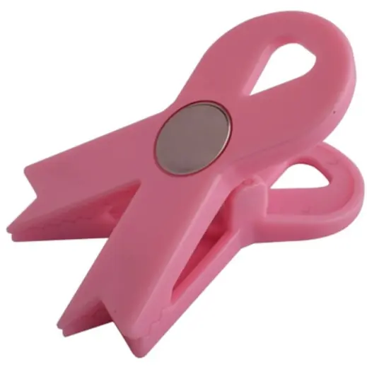 Ribbon Magnet Clip Pink Back